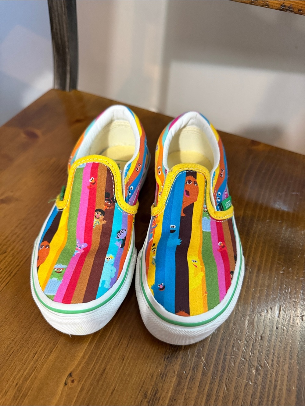 Vans Kids Rainbow Character Slip-On Shoes - Multicolor, Size 10.5